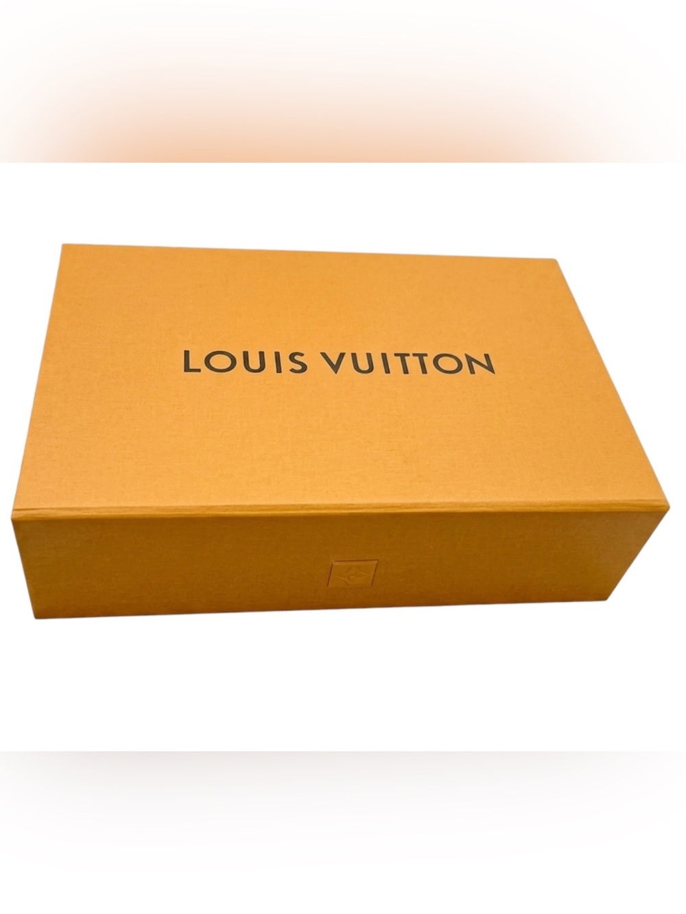 Authentic Louis Vuitton Signature Orange Textured Gift Box Approx.11” x 7” x 3” - Picture 3 of 12